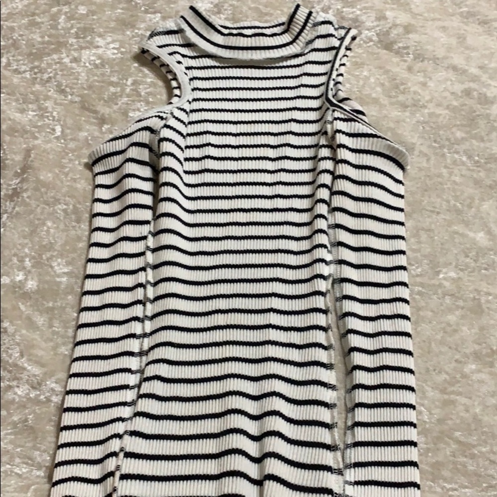 Long sleeve striped dress